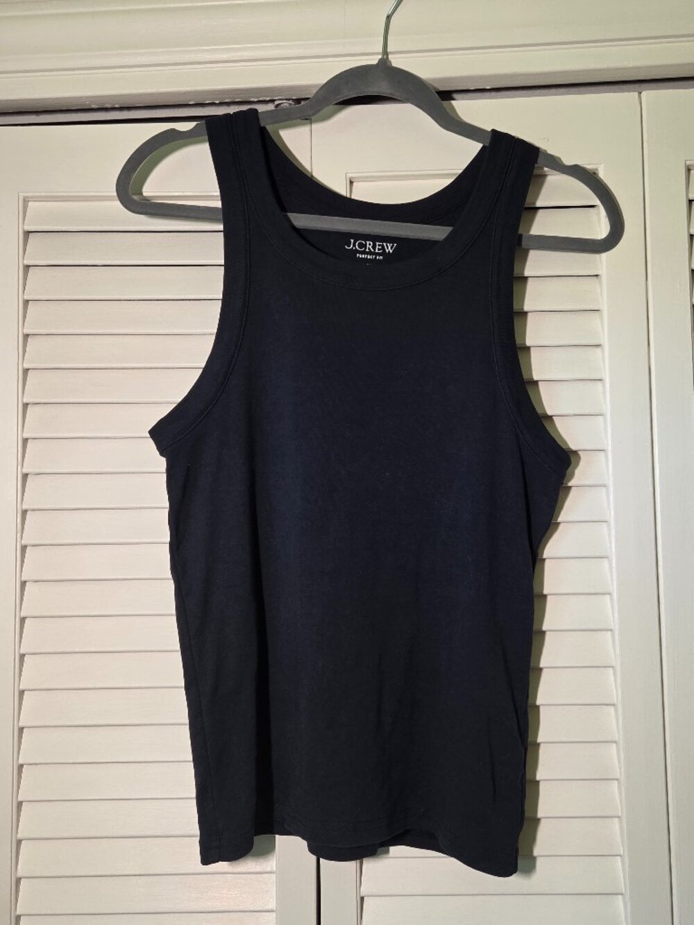 J.Crew Factory Perfect Fit High Neck Tank - Navy Size M